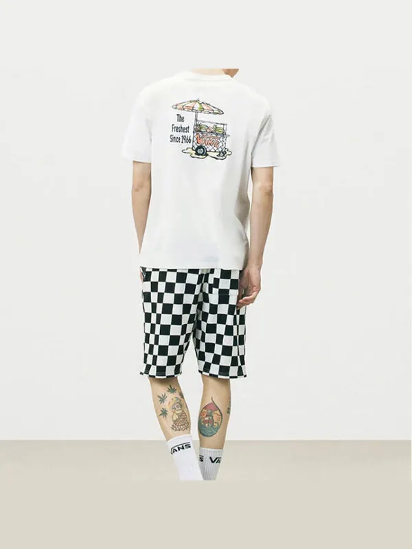 Футболка Vans Funny Printing Sports Round Neck Short Sleeve Unisex White — изображение 4 из 4, белый