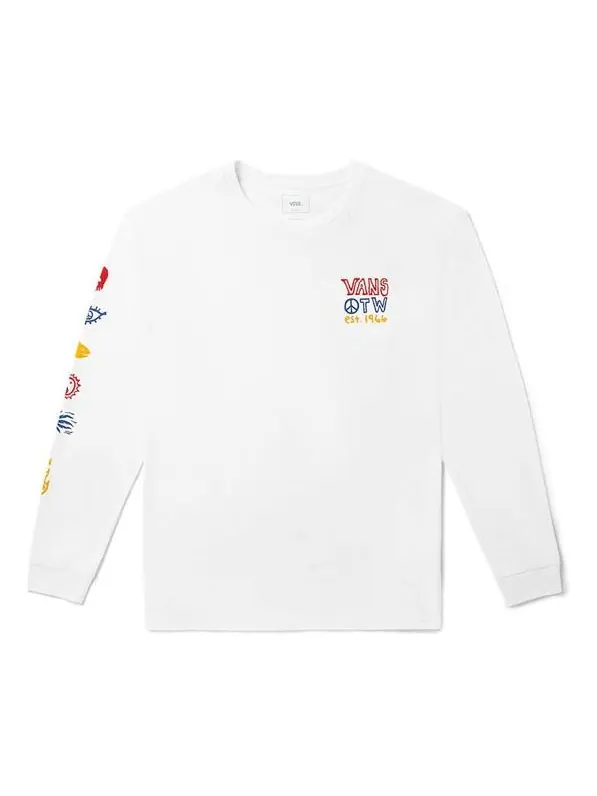 Футболка Vans Unisex Printing Round-neck Swea White — изображение 1 из 7, белый
