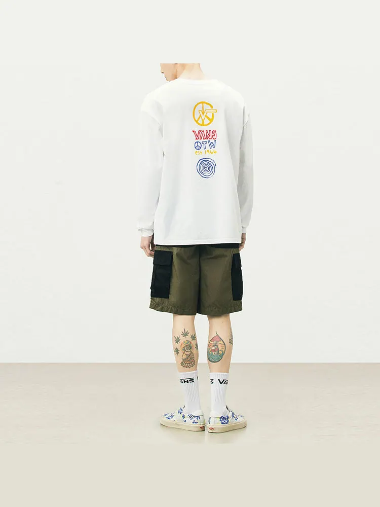 Футболка Vans Unisex Printing Round-neck Swea White — изображение 4 из 7, белый