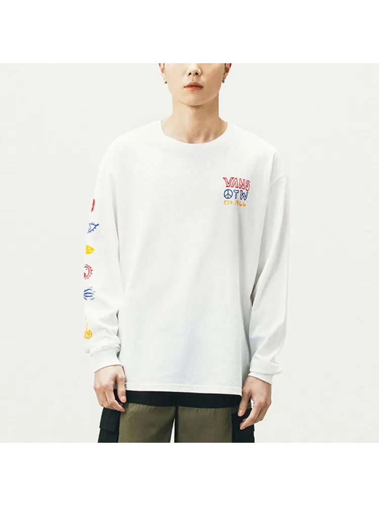 Футболка Vans Unisex Printing Round-neck Swea White — изображение 6 из 7, белый