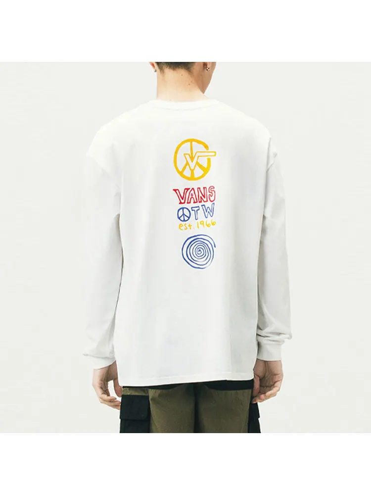 Футболка Vans Unisex Printing Round-neck Swea White — изображение 7 из 7, белый