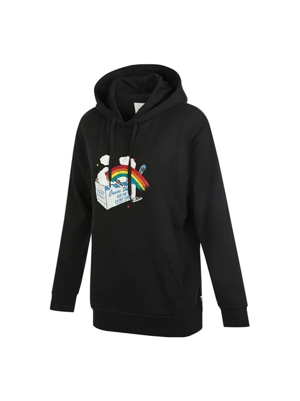Толстовка ap mellifluus po hoodie 'black white' Vans — изображение 1 из 2, черный/белый