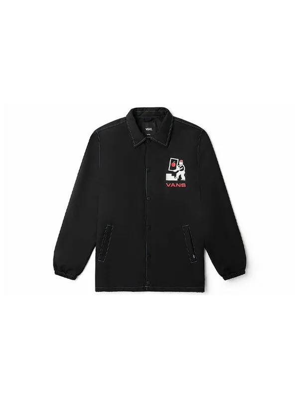 Толстовка x kazuki hoodie 'black white red' Vans — изображение 2 из 2, черный/белый/красный