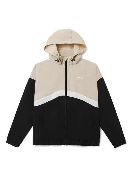 Куртка men's colorblock zipper casual hooded jacket Vans