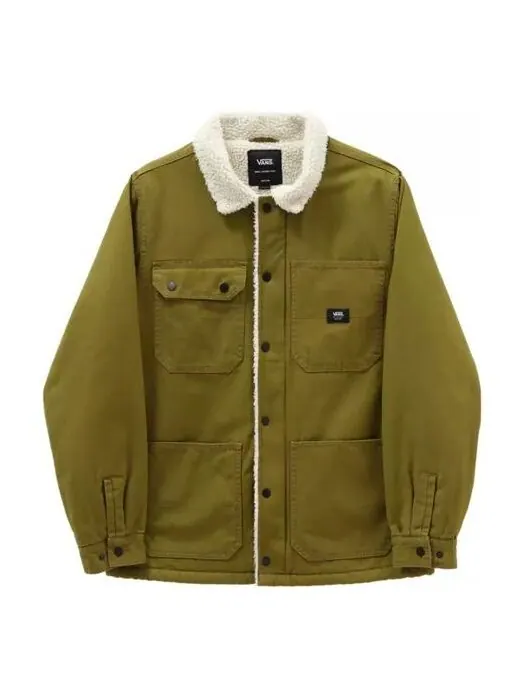 Куртка men's casual cargo lapel jacket green Vans — изображение 1 из 4, зеленый