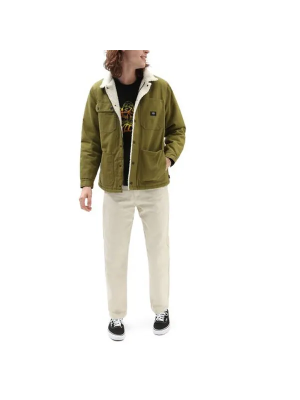 Куртка men's casual cargo lapel jacket green Vans — изображение 3 из 4, зеленый