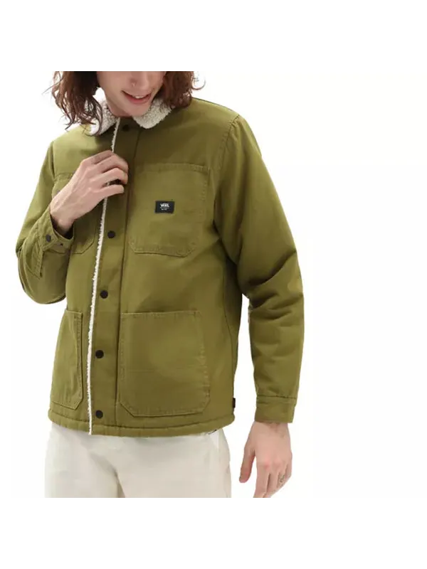 Куртка men's casual cargo lapel jacket green Vans — изображение 4 из 4, зеленый