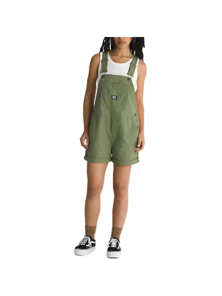 Спортивные шорты (WMNS) Vans Ground Work Shortalls 'Green' — изображение 2 из 5, зеленый