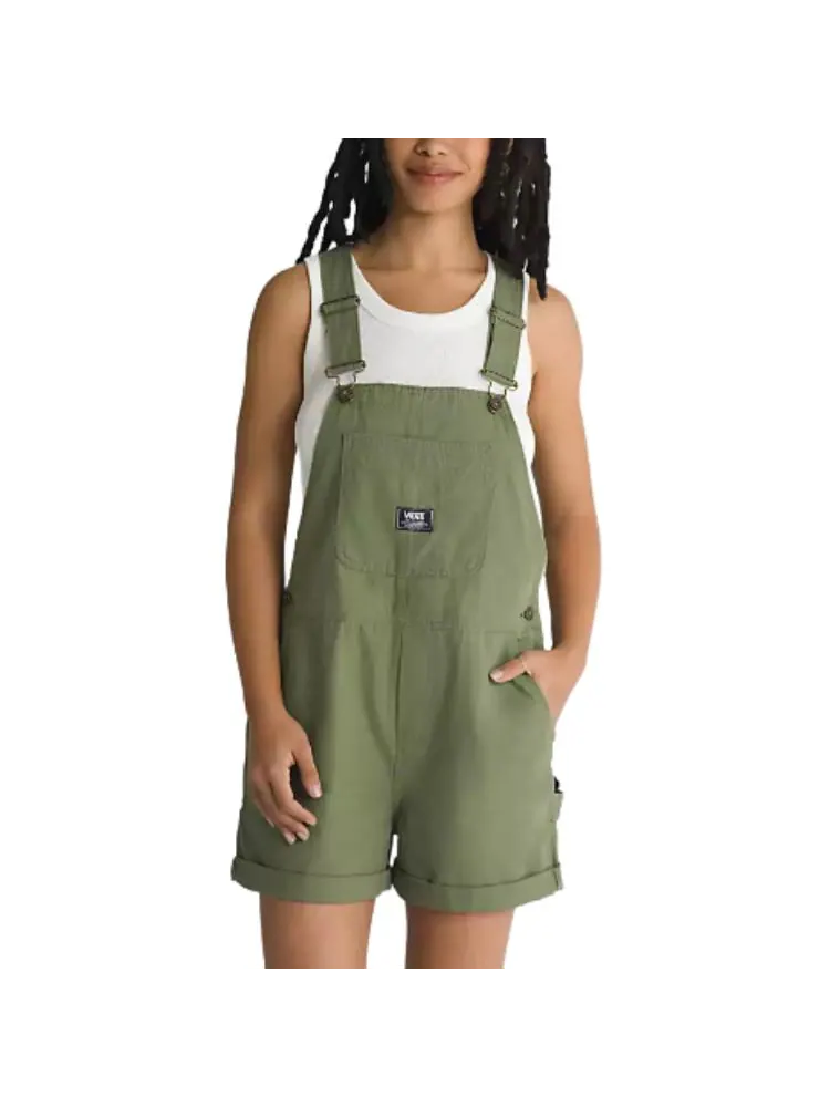 Спортивные шорты (WMNS) Vans Ground Work Shortalls 'Green' — изображение 3 из 5, зеленый