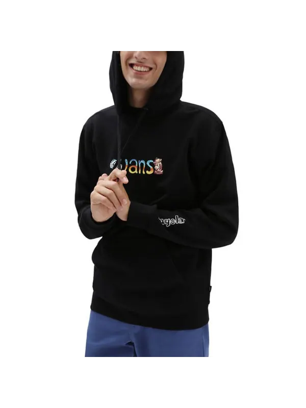 Свитер x justin henry sweatshirt 'antique white' Vans — изображение 3 из 4, черный/мульти