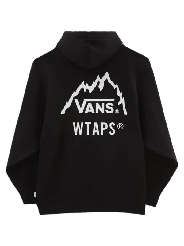 Толстовка vault by x wtaps pullover hoodie 'smokey olive' Vans — изображение 2 из 4, черный