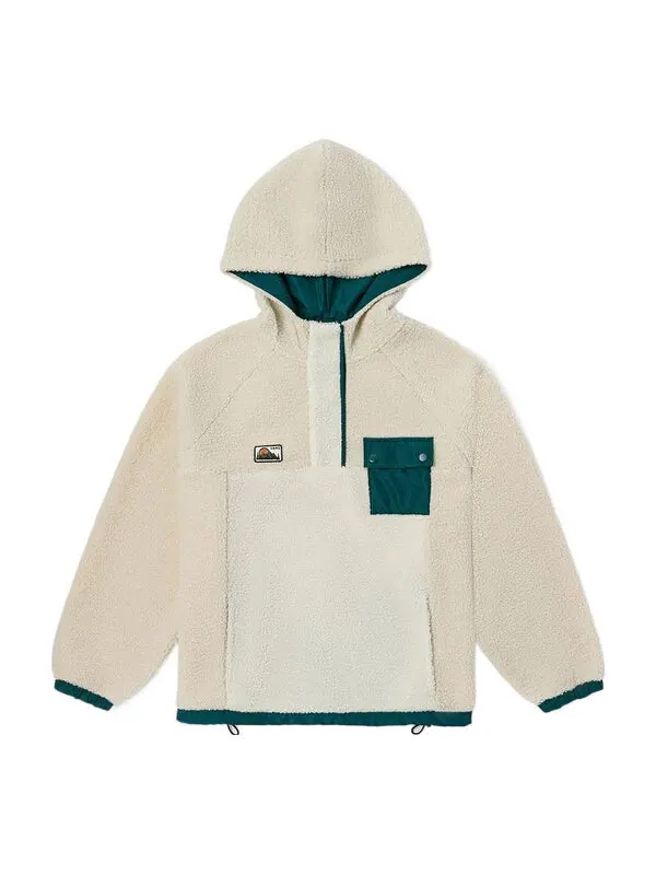Толстовка hairy pullover hoodie 'duck green' Vans — изображение 1 из 4, бежевый/зеленый