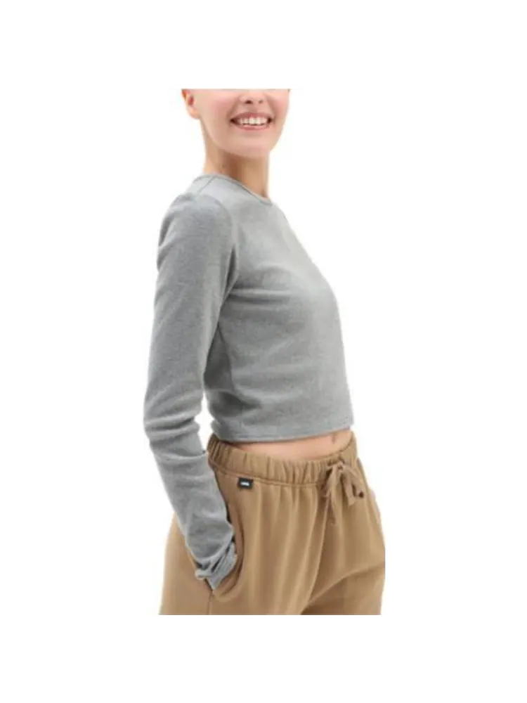 Топ (WMNS) Vans Armanto Long Sleeve Knit Shirt 'Grey' — изображение 3 из 3, серый