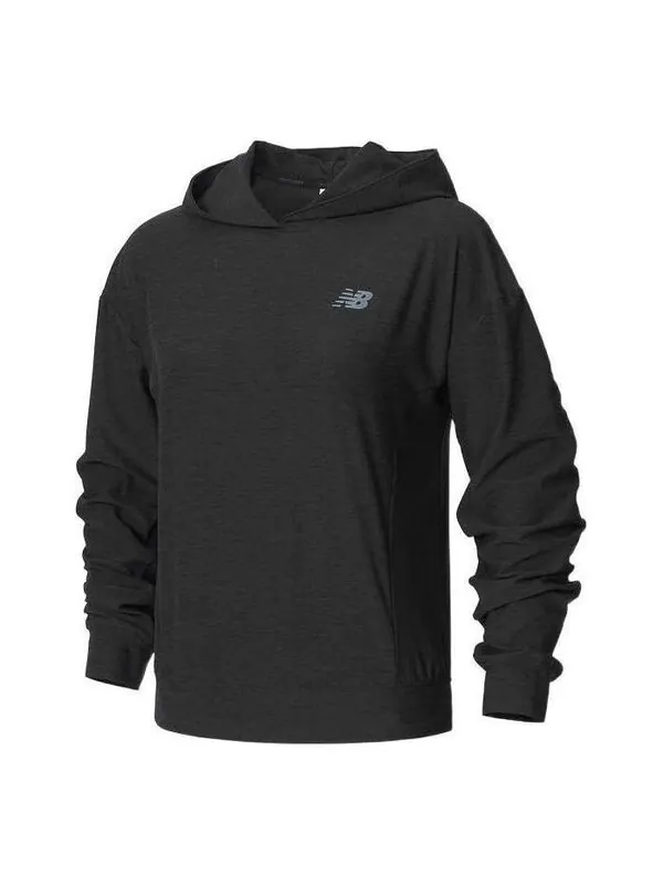 Толстовка спортивные Толстовка с капюшоном spacedye New Balance — изображение 1 из 2, черный