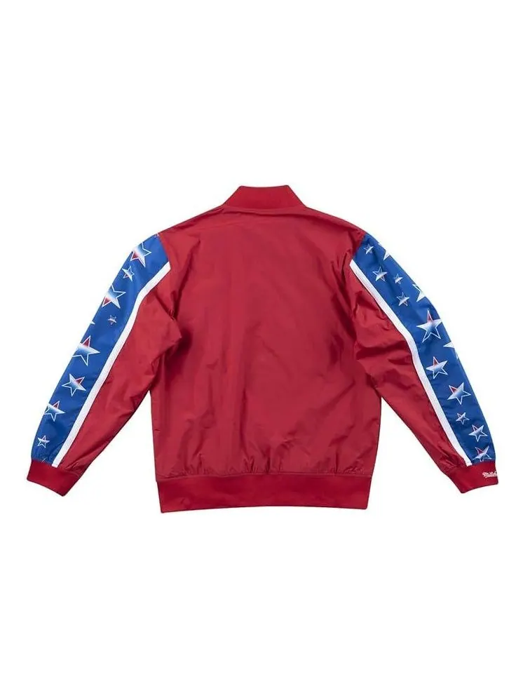 Куртка Mitchell & Ness x NBA Philadelphia 76ers Hook Warm Up Jacket 'Red' — изображение 2 из 2, красный