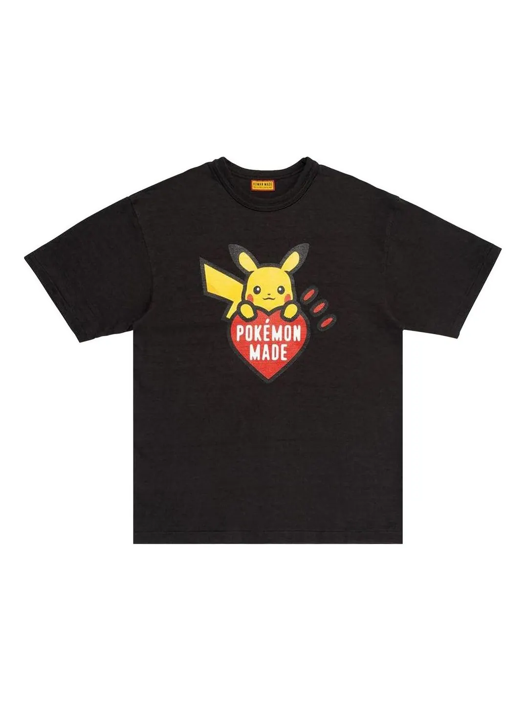 Футболка Human made x Pokemon Made Pikachu Graphic T-Shirt 'Black' — изображение 1 из 2, черный/желтый/красный