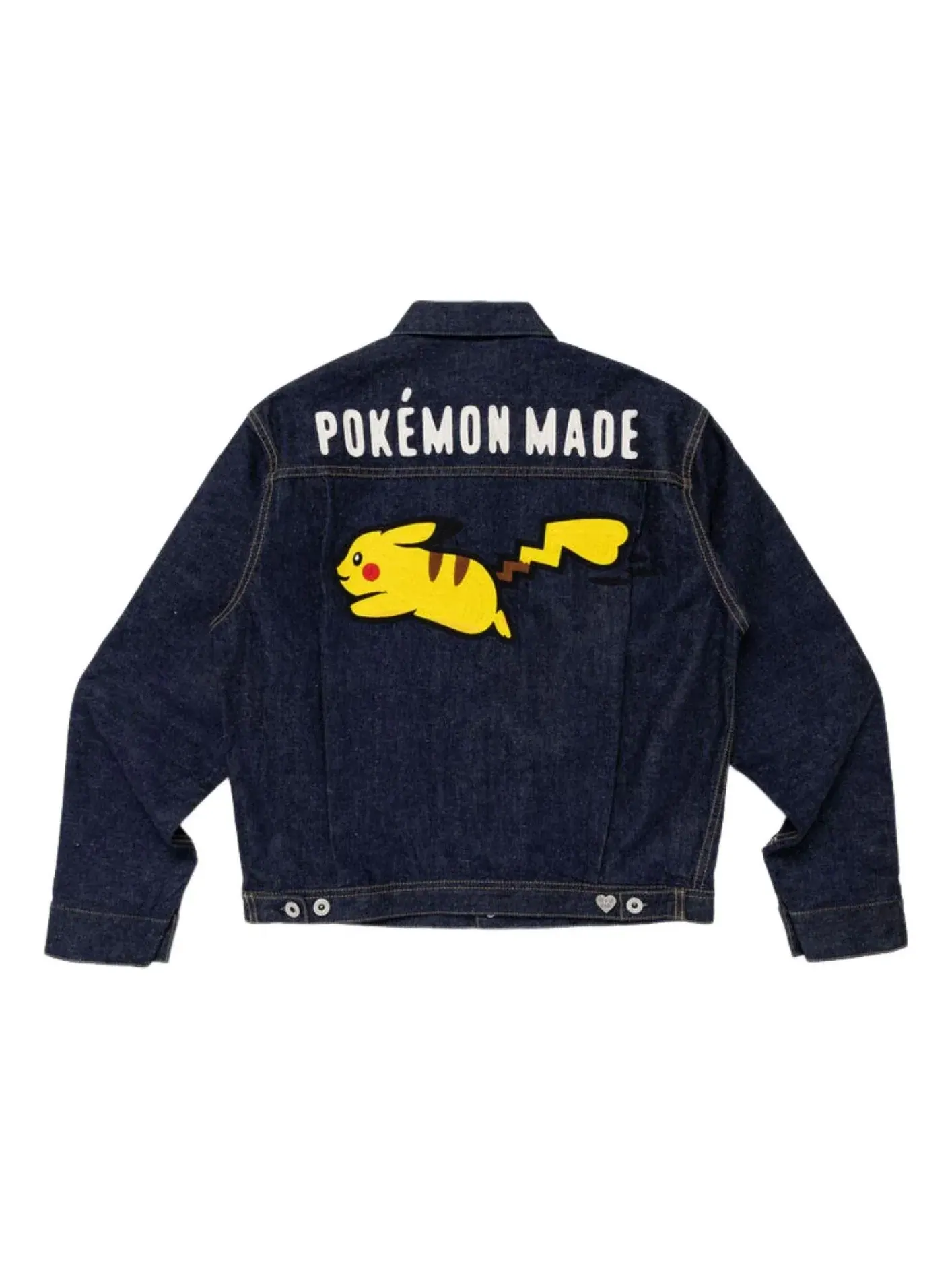 Джинсовая куртка HUMAN MADE x Pokemon Made 'Indigo' XX31JK005 — изображение 1 из 2, темно-синий