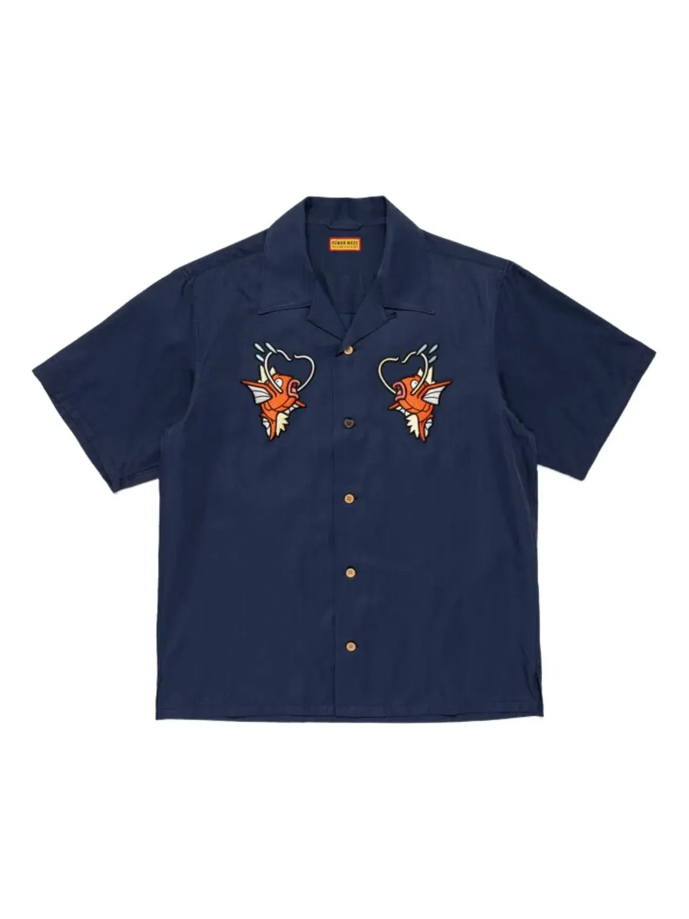 Футболка HUMAN MADE x Pokemon Made Aloha Shirt 'Navy' XX31SH001-NVY — изображение 1 из 2, темно-синий