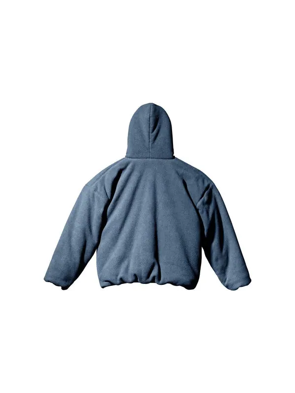 Толстовка YEEZY Gap Polar Fleece Padded Dark Blue — изображение 2 из 2, синий