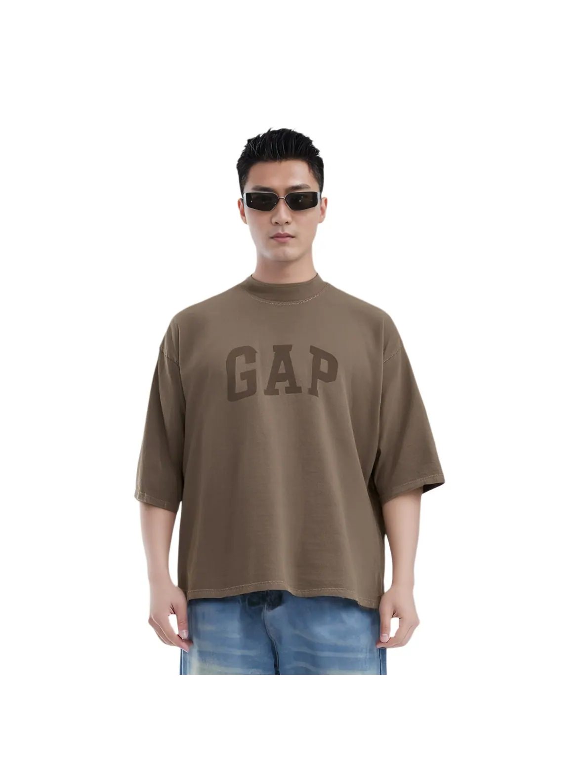 Футболка Yeezy Gap Engineered by Balenciaga Dove — изображение 3 из 5, коричневый