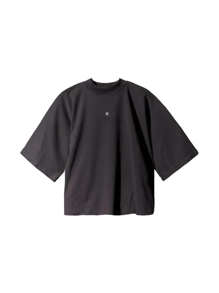 Футболка Yeezy Engineered By Balenciaga Cropped Logo No Seam — изображение 1 из 3, черный