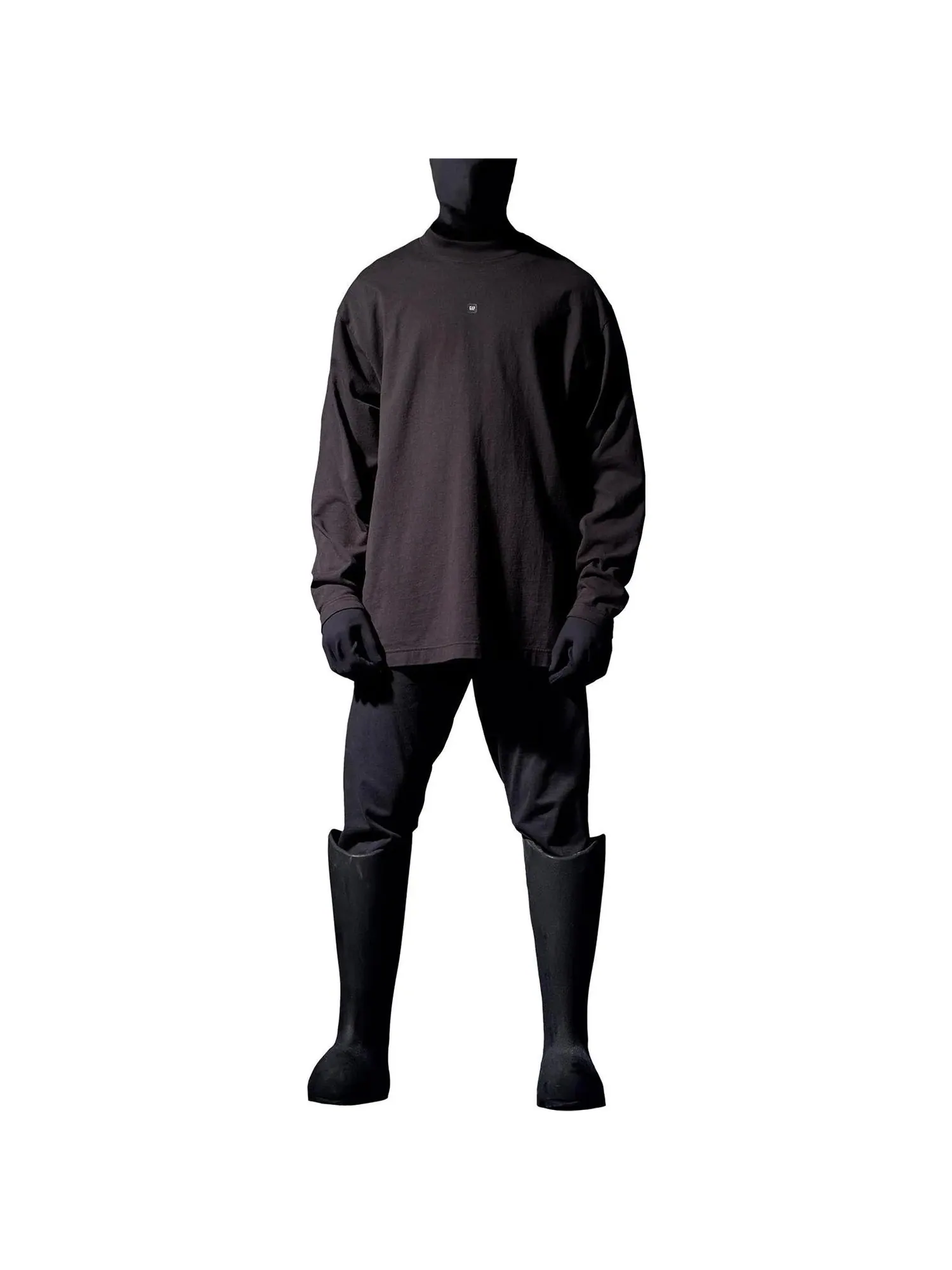 Лонгслив Yeezy Gap Engineered by Balenciaga Logo — изображение 6 из 9, черный