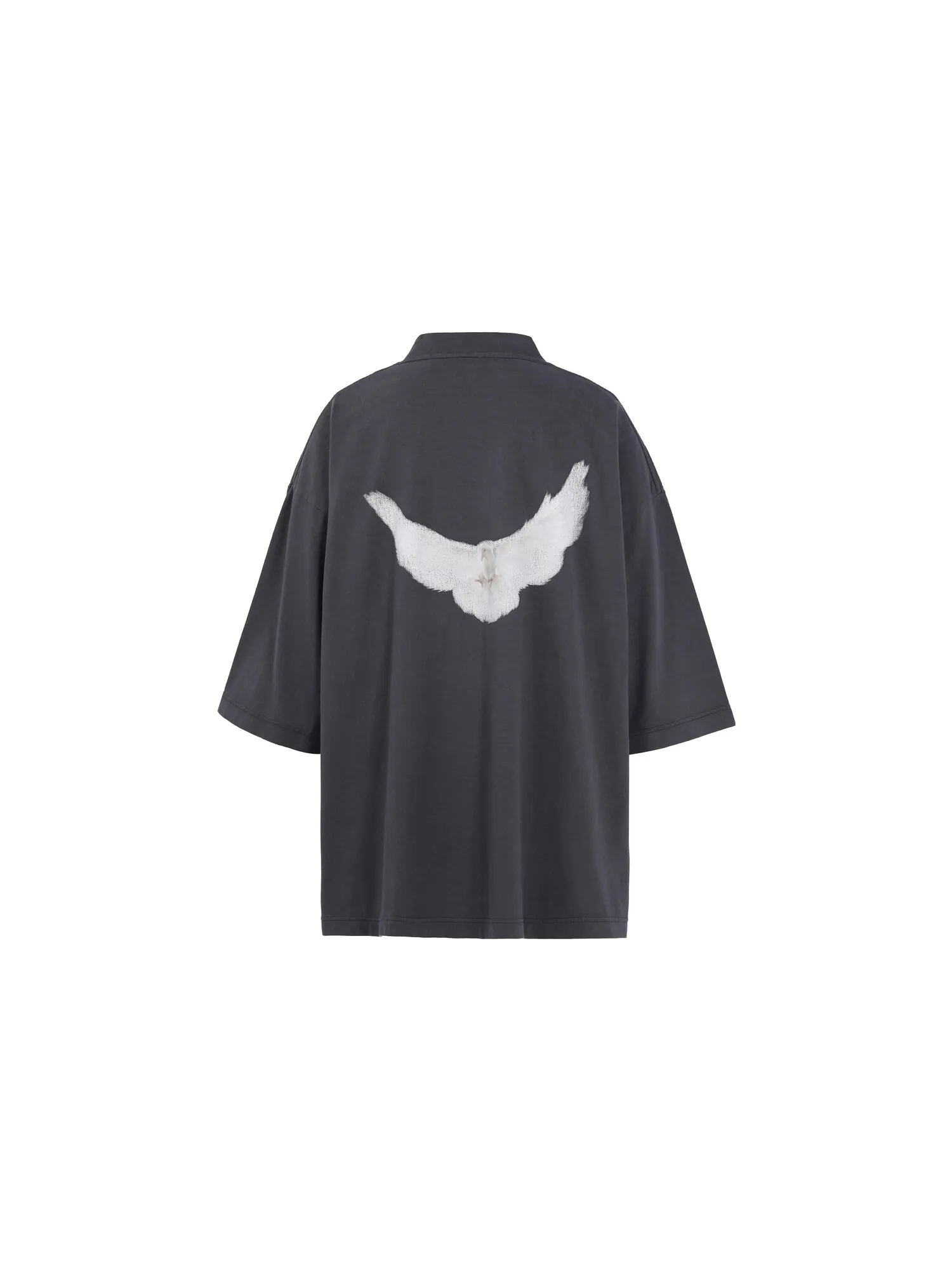 Футболка Yeezy x Gap x Balenciaga Dove SS22, тёмно-серая — изображение 2 из 4, темный серый