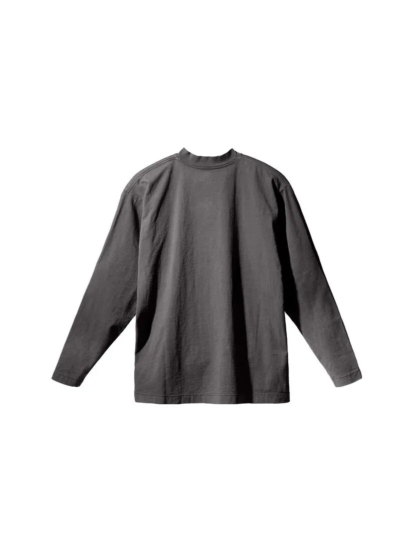 Лонгслив Yeezy Gap X Balenciaga Logo — изображение 2 из 9, серый