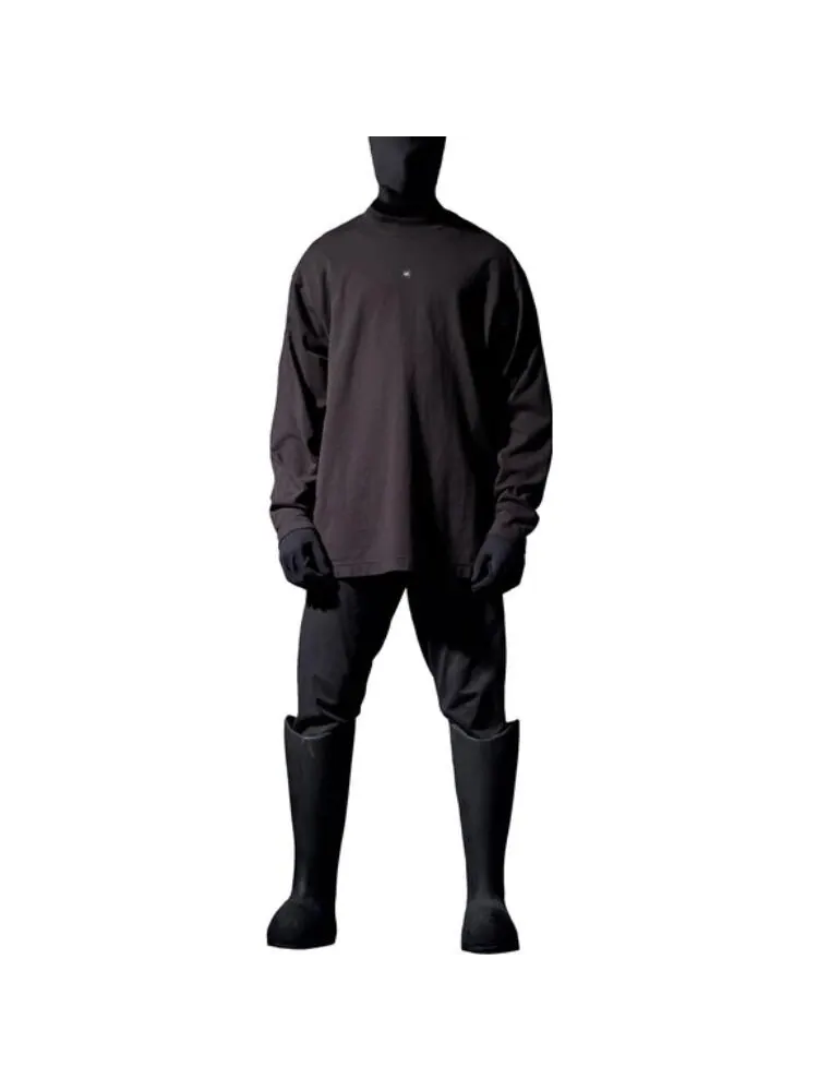 Лонгслив Yeezy Gap X Balenciaga Logo — изображение 3 из 9, серый