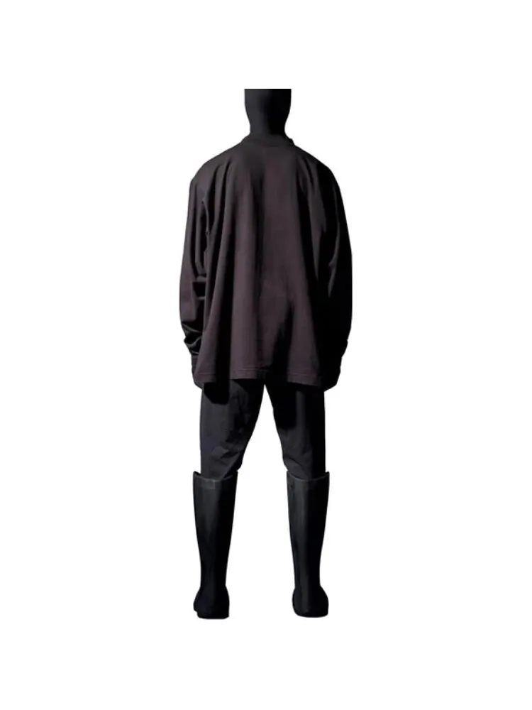 Лонгслив Yeezy Gap X Balenciaga Logo — изображение 4 из 9, серый