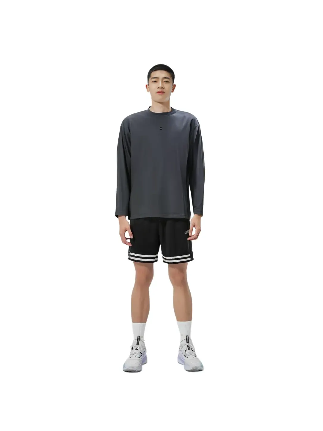 Лонгслив Yeezy Gap X Balenciaga Logo — изображение 8 из 9, серый