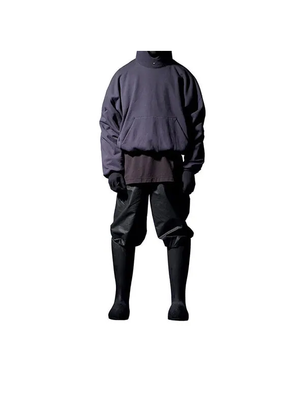 Футболка ss22 long sleeve second skin 'dark green' Yeezy Gap — изображение 3 из 4, черный
