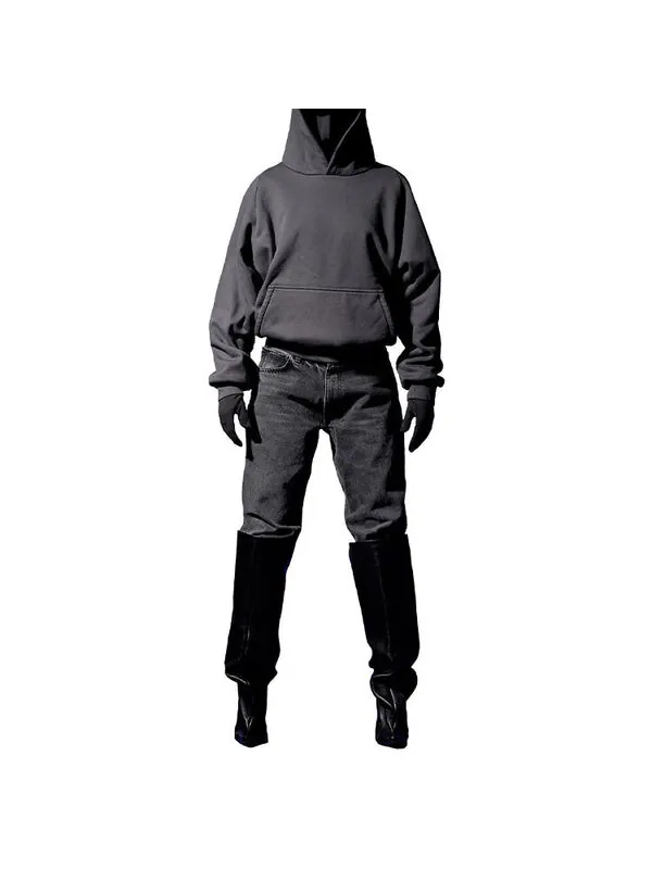 Футболка engineered by balenciaga ss22 dove 3/4 sleeve tee 'dark green' Yeezy Gap — изображение 3 из 4, серый