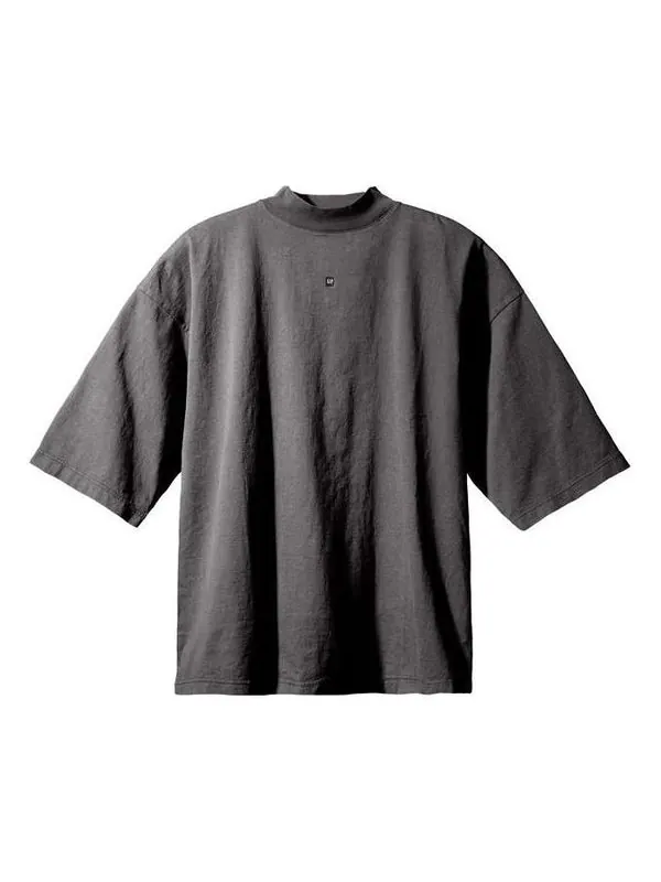 Футболка logo no seam t-shirt 'dark blue' Yeezy Gap — изображение 1 из 2, серый