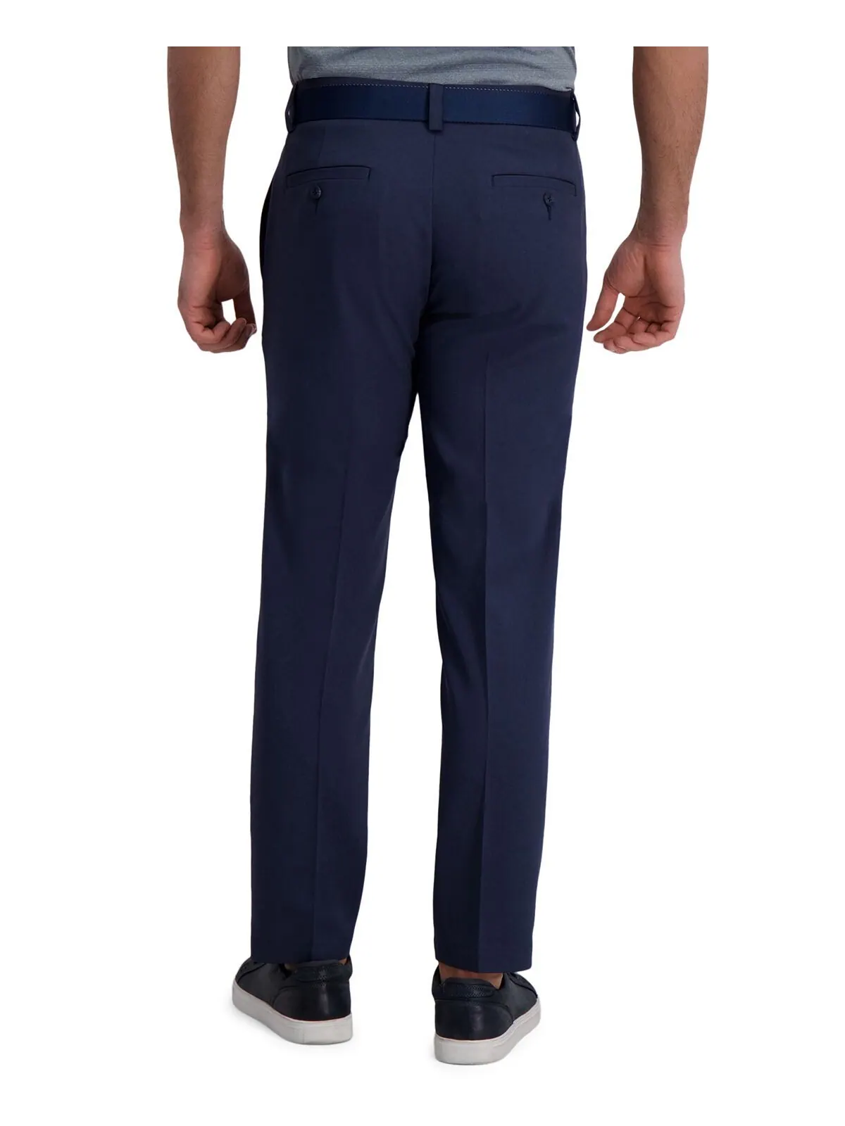 Плоские передние брюки cool right performance flex straight fit Haggar — изображение 2 из 7, чернильный