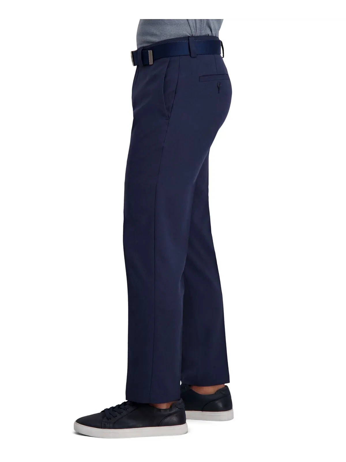 Плоские передние брюки cool right performance flex straight fit Haggar — изображение 3 из 7, чернильный