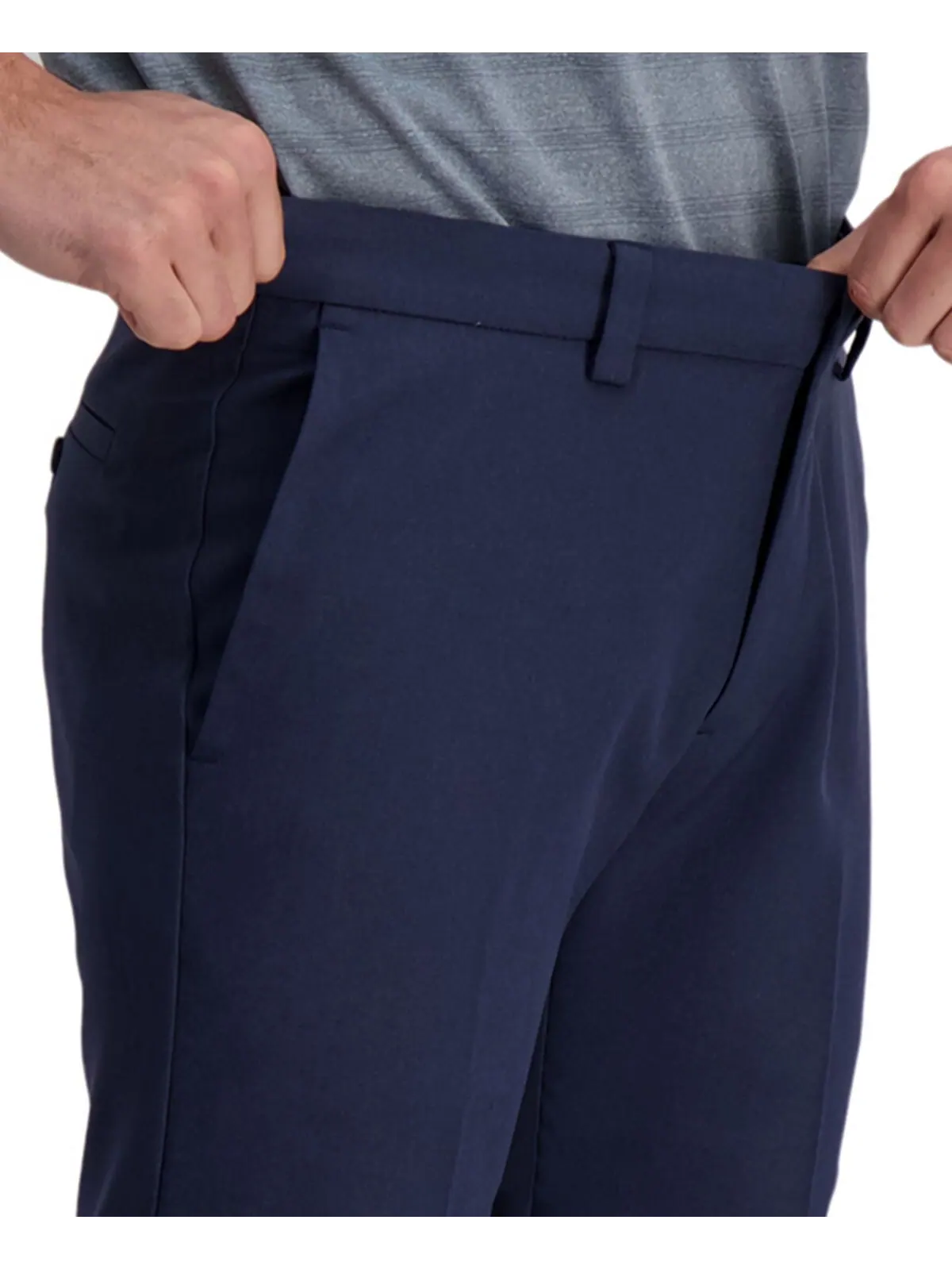 Плоские передние брюки cool right performance flex straight fit Haggar — изображение 4 из 7, чернильный