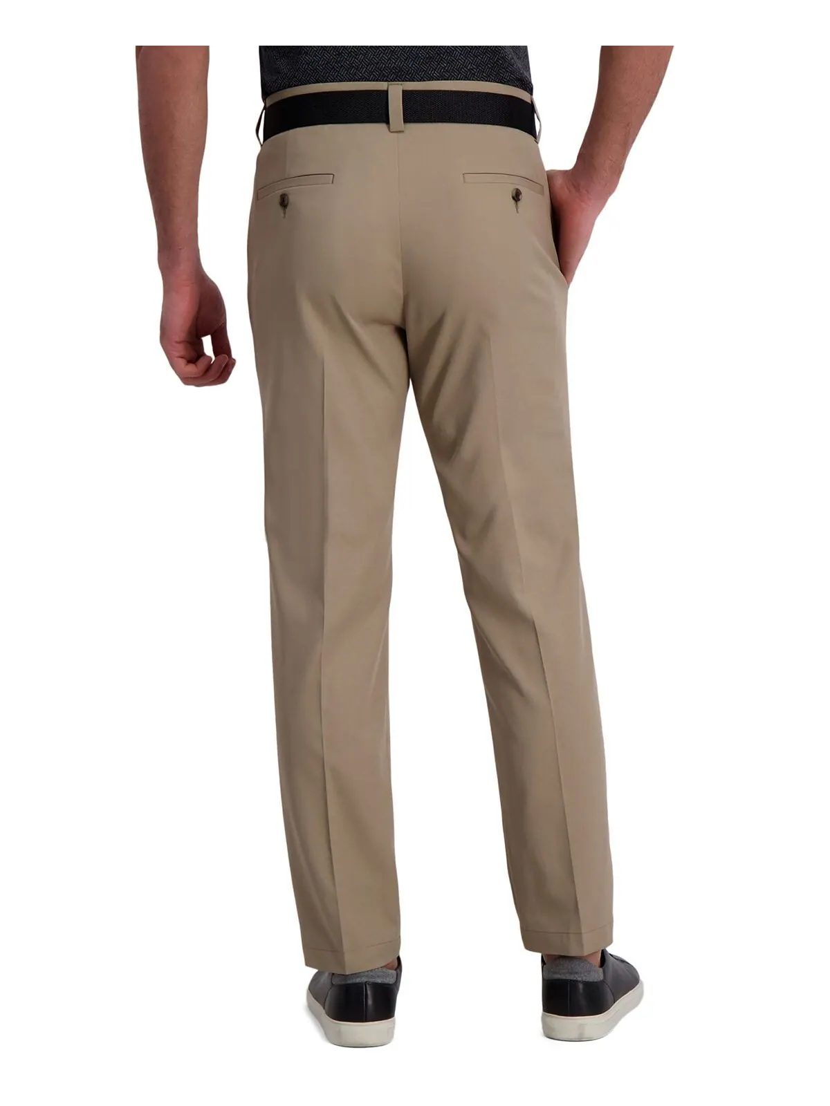 Плоские передние брюки cool right performance flex straight fit Haggar — изображение 2 из 7, хаки