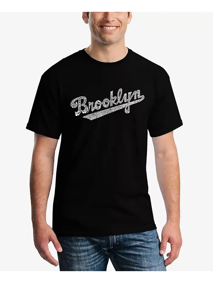 Мужская футболка Word Art Brooklyn Neighborhoods LA Pop Art