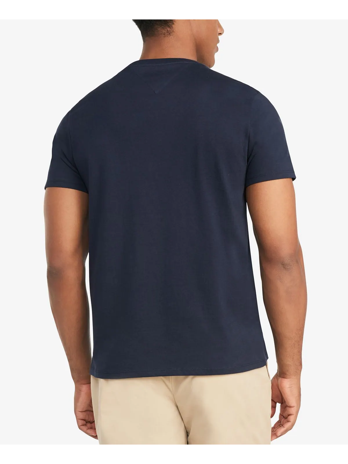 Мужская футболка big & tall tommy с круглым вырезом и карманами Tommy Hilfiger — изображение 2 из 3, темно-синий