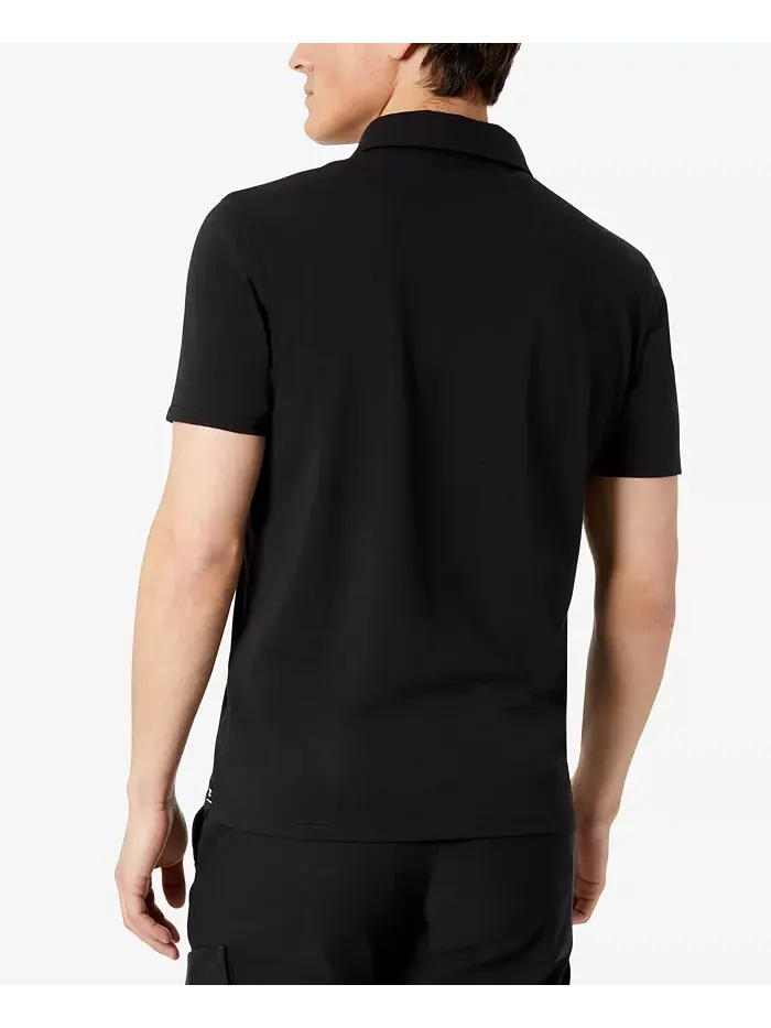 Мужская поло с пуговицами для активного образа жизни Kenneth Cole — изображение 2 из 3, черный