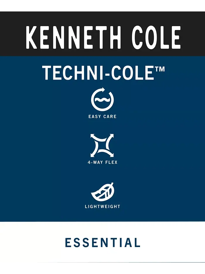 Мужская поло с пуговицами для активного образа жизни Kenneth Cole — изображение 3 из 3, темно-синий