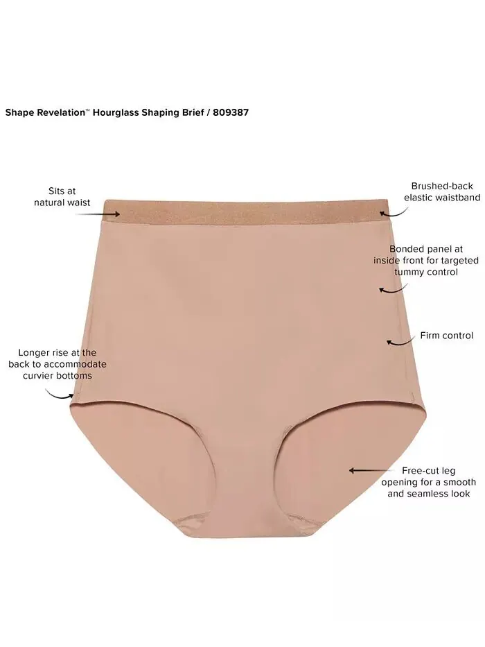 Женские утягивающие трусы Shape Revelation Hourglass Shapewear 809387 Wacoal — изображение 5 из 5, пралине