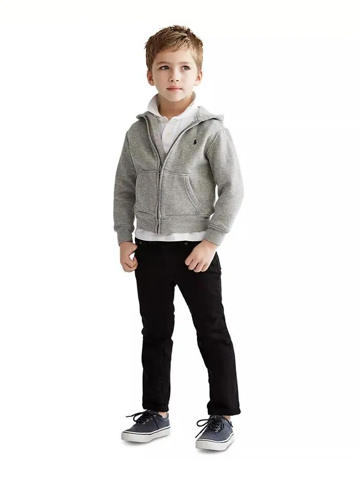 Толстовка из хлопкового флиса для малышей и маленьких мальчиков Polo Ralph Lauren — изображение 1 из 8, черный