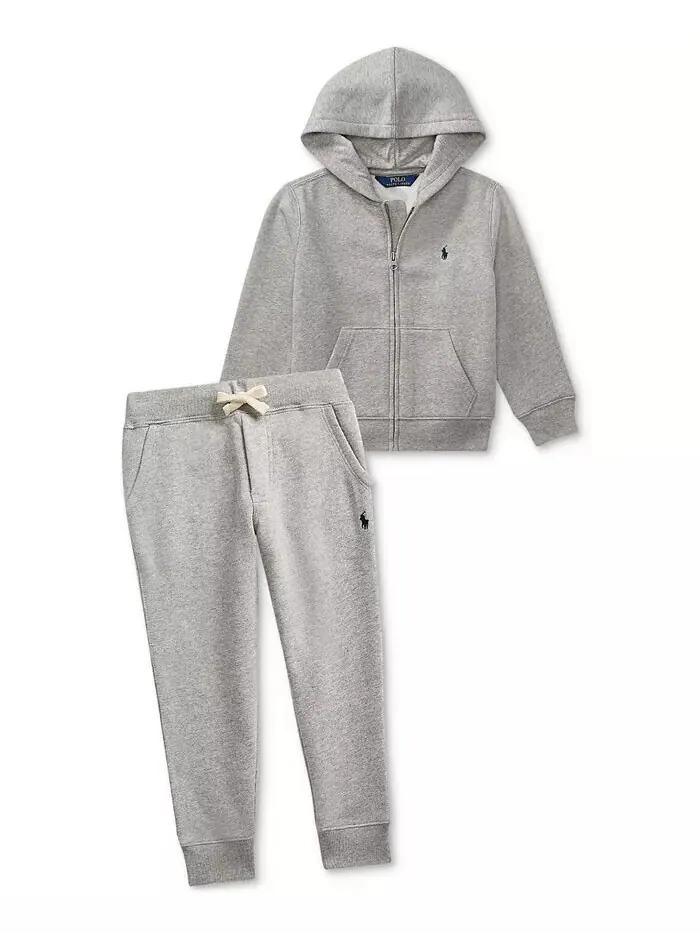 Толстовка из хлопкового флиса для малышей и маленьких мальчиков Polo Ralph Lauren — изображение 3 из 8, черный