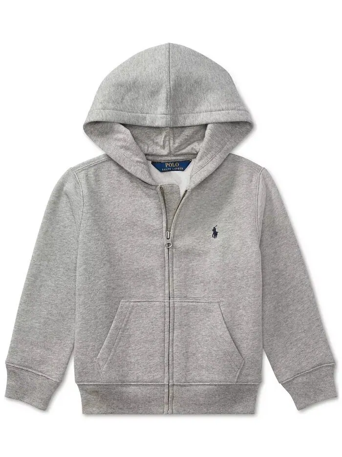 Толстовка из хлопкового флиса для малышей и маленьких мальчиков Polo Ralph Lauren — изображение 4 из 8, черный