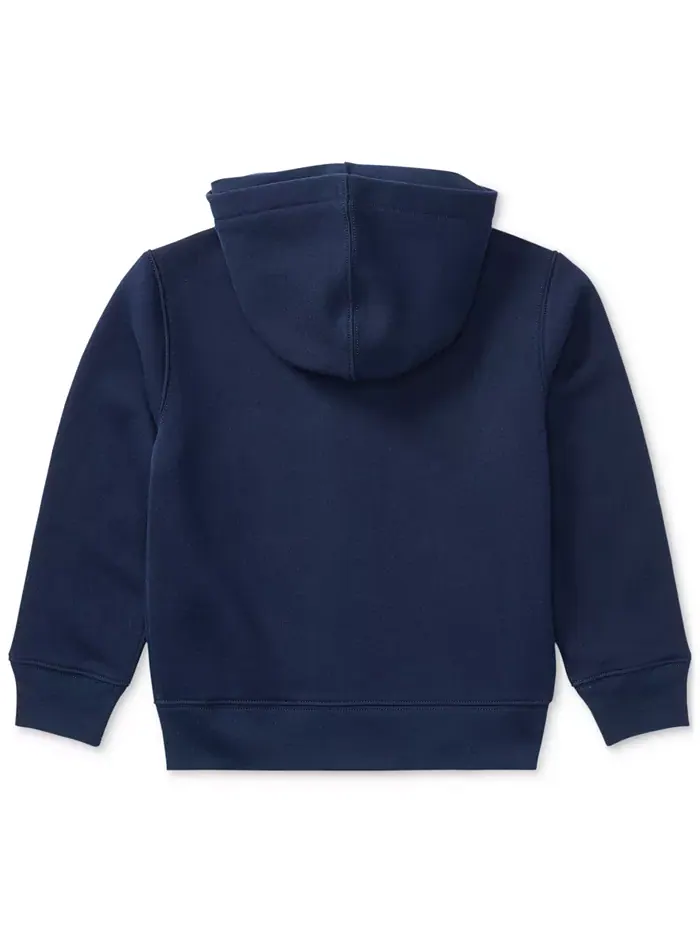 Детская и мальчиковая худи из хлопкового флиса Polo Ralph Lauren — изображение 2 из 6, темно-синий