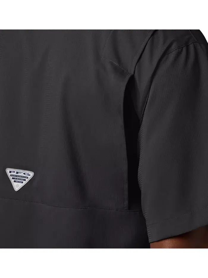 Мужская рубашка с коротким рукавом PFG Tamiami II Columbia — изображение 5 из 7, черный