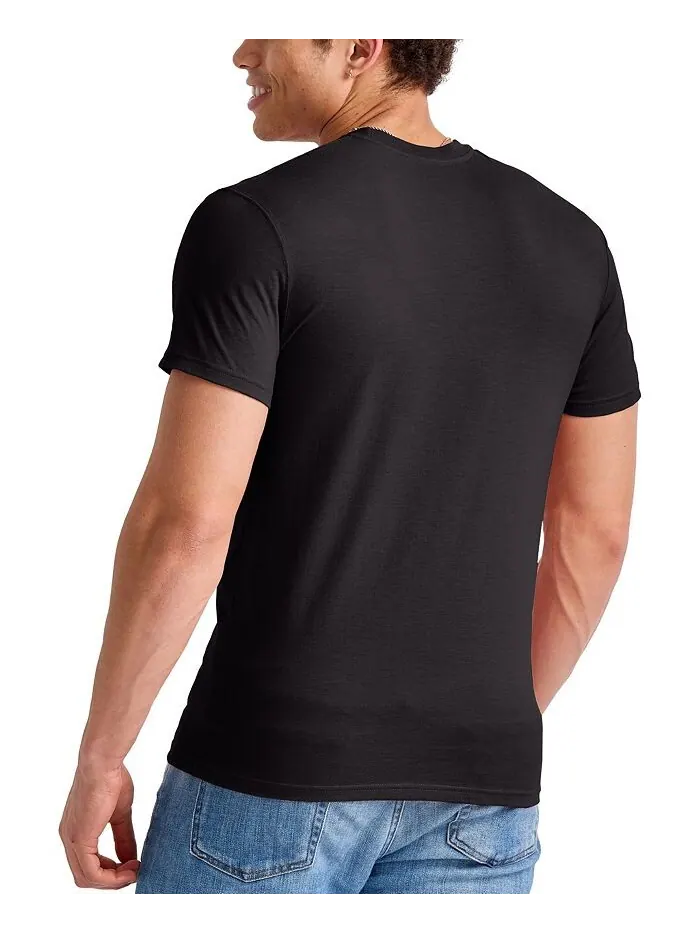 Мужская футболка Originals Tri-Blend с короткими рукавами Hanes — изображение 2 из 4, черный