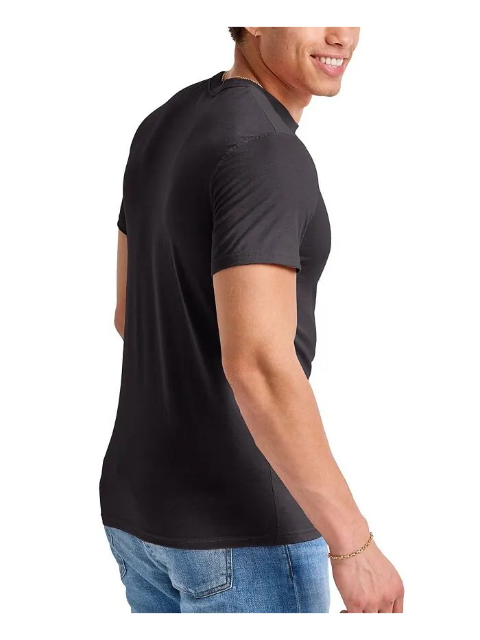 Мужская футболка Originals Tri-Blend с короткими рукавами Hanes — изображение 3 из 4, черный